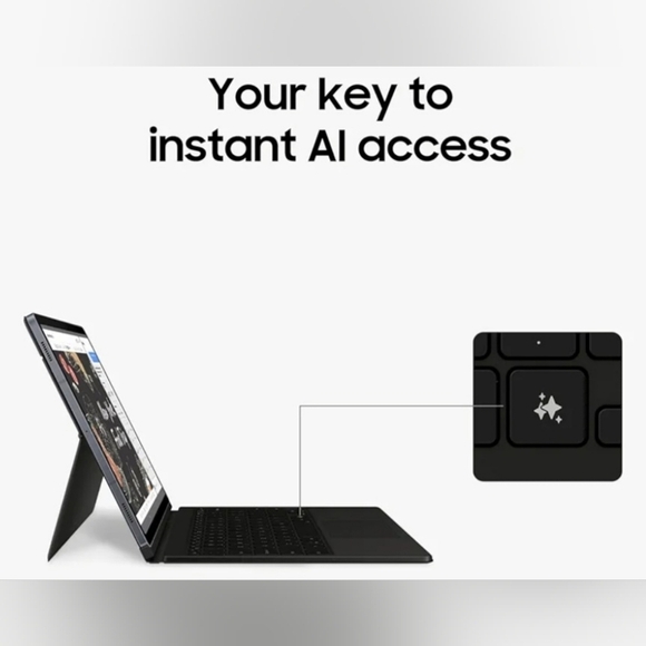 NIB Samsung Black Book Cover Keyboard for S10+ Tablet. Was opened but never used - Picture 6 of 14